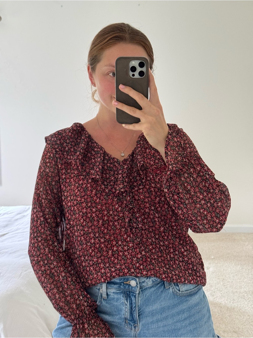Floral Peasant Blouse